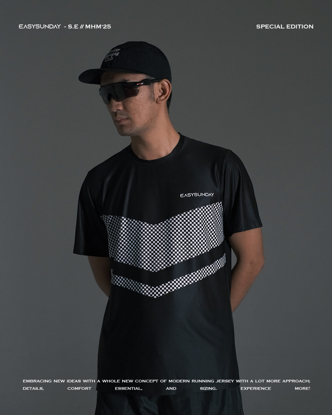 S.E BLACK SHORT SLEVEE MEN - Easy Sunday Running