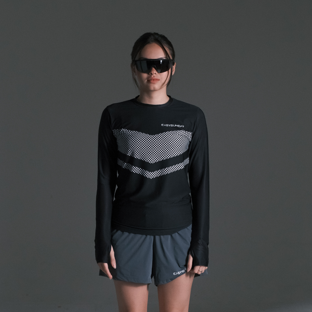 S.E BLACK LONG SLEVEE WOMAN - Easy Sunday Running