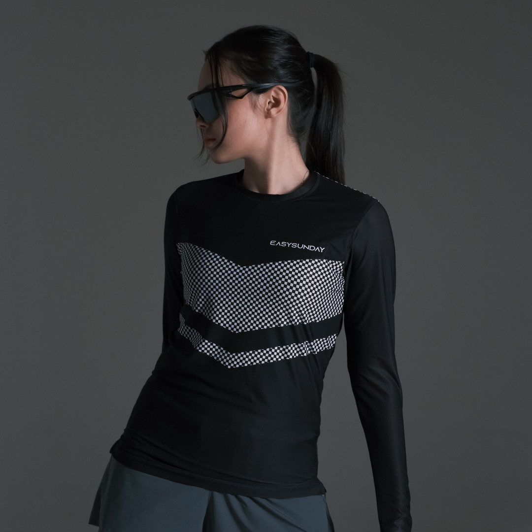 S.E BLACK LONG SLEVEE WOMAN - Easy Sunday Running